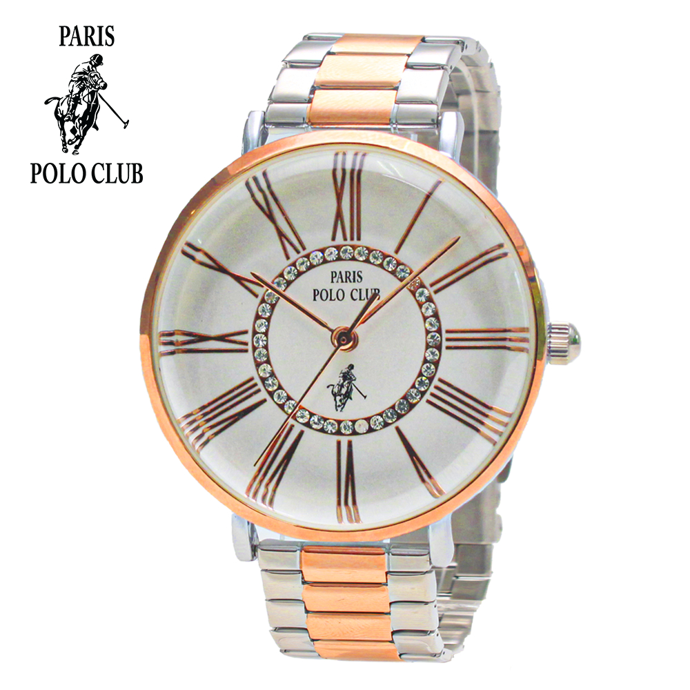 นาฬิกาแฟชั่น นาฬิกาหรู นาฬิกาข้อมือผู้หญิง นาฬิกาข้อมือ สำหรับ ผู้หญิง แบรนด์ Paris Polo Club รุ่น PPC-230213