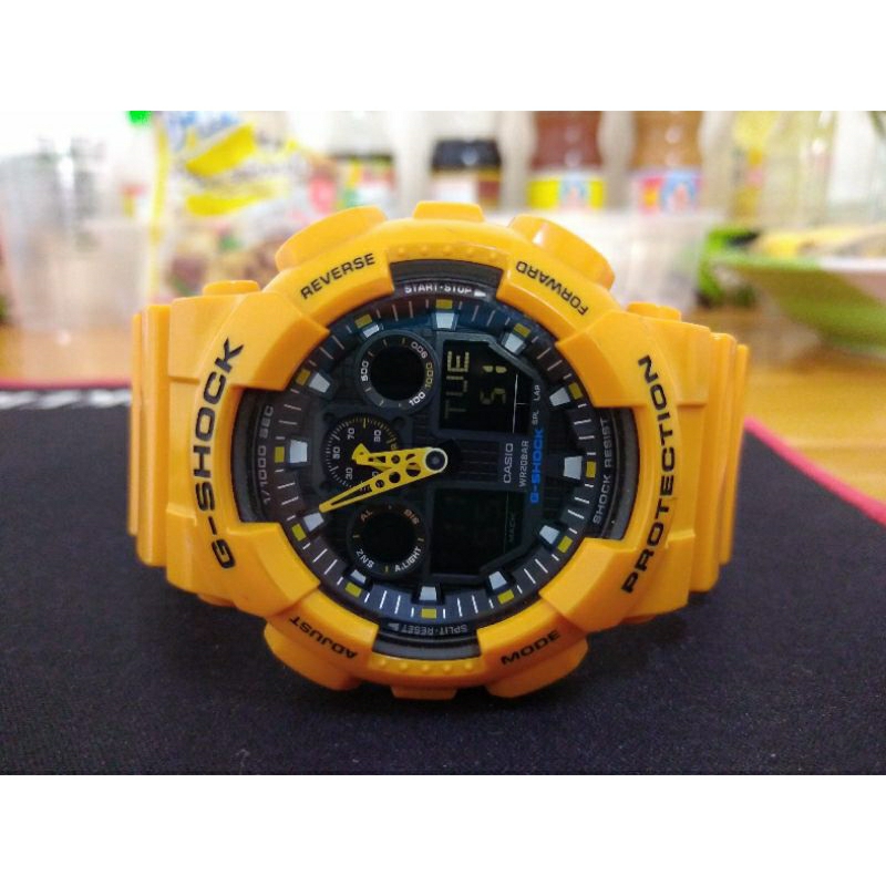 G shock รุ่น GA-100A bubble bee มือสอง