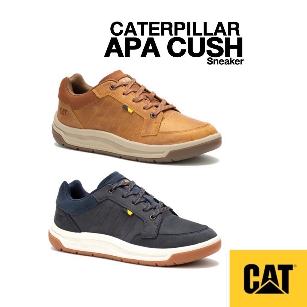 CAT CATERPILLAR APA CUSH Sneaker รองเท้าเซฟตี้ หัวเหล็ก แผ่นเหล็กกันทะลุ คุณภาพสูง มาตรฐานสากล รองเท้านิรภัย