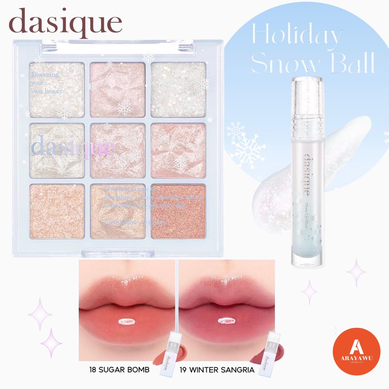 ( แท้/พร้อมส่ง) Dasique Shadow Palette Holiday Snow Ball