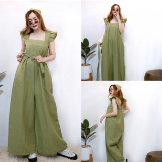 พร้อมส่ง (แถมสายรัด+ผ้าโพกผม) เอี๊ยมหมี จั๊มสูทหมี เอี๊ยมขาย…