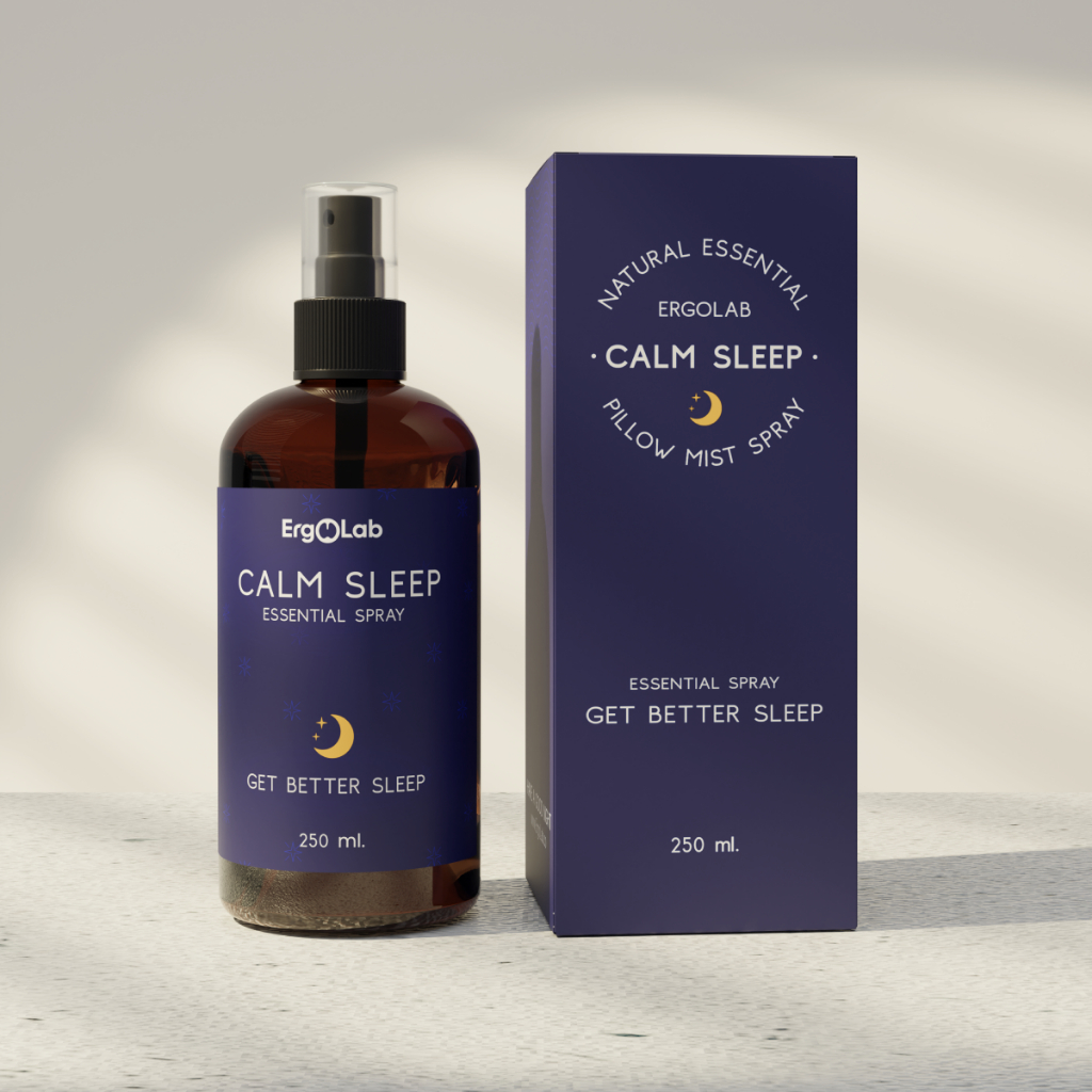[จัดส่งฟรี] สเปรย์ฉีดหมอน ErgoLab - ช่วยลดให้ความเครียด ความวิตกกังวล และนอนหลับได้ง่ายขึ้น  ส่วนผสมจากธรรมชาติ 100%  ทด