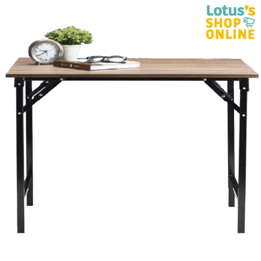 โลตัส โต๊ะพับ อเนกประสงค์ ลายไม้เข้ม 80X60X75 ซม. LOTUS'S MULTI PURPOSE TABLE DARK WOOD 80X60X75 CM.