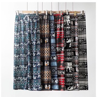 ELN กางเกงช้างขายาว กางเกงลำลองขายาว ผ้าดีผ้าเบาใส่สบายใส่แล…