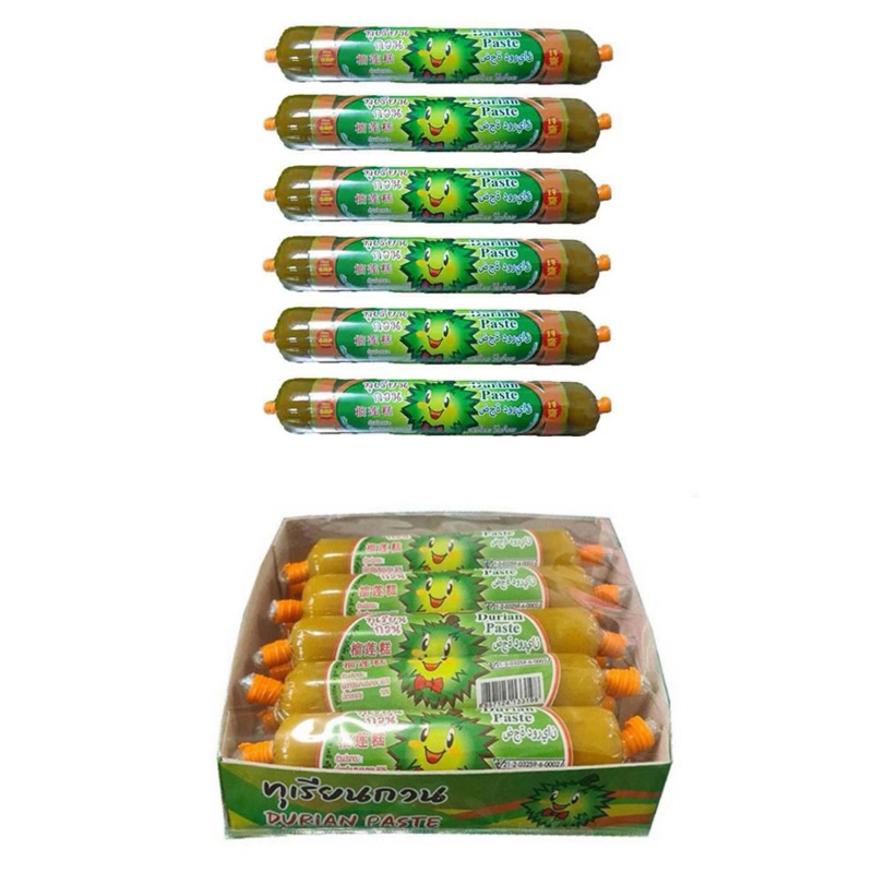 นายทอง ทุเรียนกวน 40/70 กรัม (แพ็ก 10 ชิ้น/6 ชิ้น)
