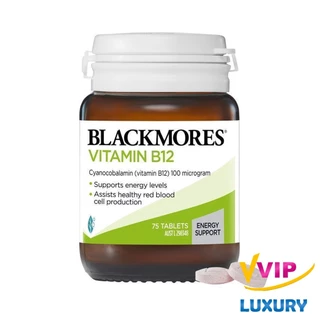 วิตามินบี 12 Blackmores Vitamin B12 Energy Support 75 Tablets exp14/05/2028