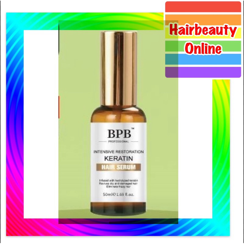 BPB intensive restoration Keratin hair serum 50 ml บีพีบี แฮร์เซรั่ม บำรุงเส้นผม