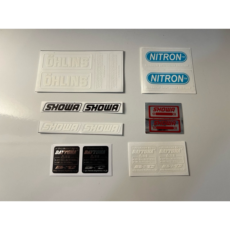sticker โช๊ค ohlins nitron daytona showa