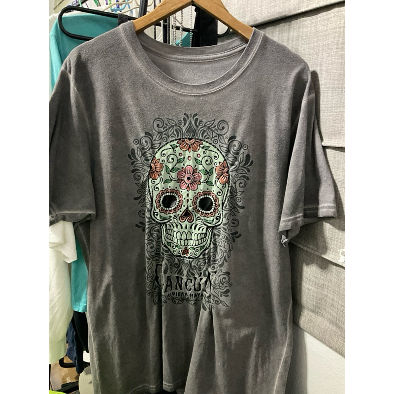 เสื้อ Pier 27 Limited Edition  T-Shirt  Mexico Skull Cancun สภาพดี ไม่มีตำหนิ