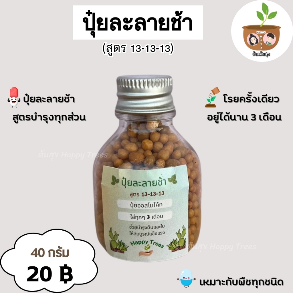 ปุ๋ยละลายช้า ออสโมโค้ท สูตร 13-13-13