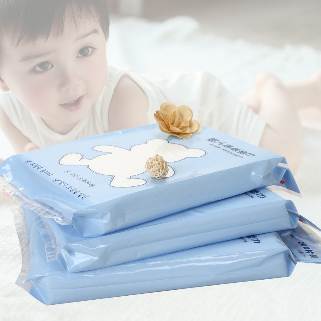 กระดาษรองผ้าอ้อม แผ่นเยื่อไผ่ออร์แกนิก เช็ดทำความสะอาดเวลาเด็กถ่าย