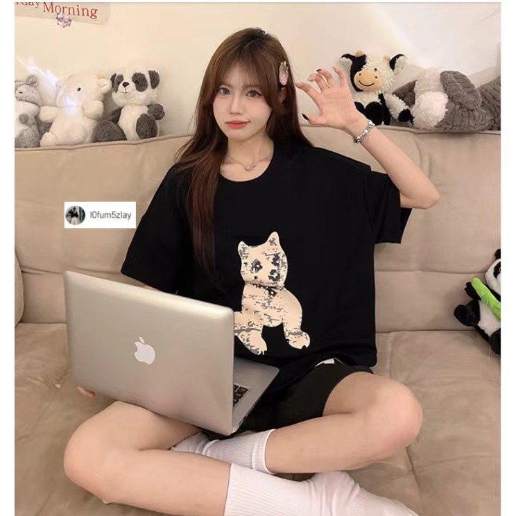 🐶(ราคาถูกที่สุด) ชุดนอน， พร้อมแผ่นรองหน้าอก， ผ้าฝ้ายคุณภาพดี，สไตล์ลําลอง， ได้รับความนิยมอย่างมาก，M-2XL - รูปที่ 3