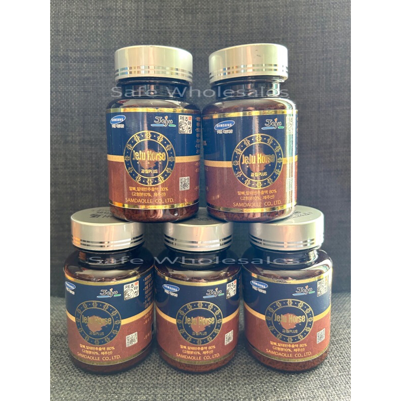 🇰🇷 EXP: 2025.09.20 ขายส่ง 5 กระปุก คอลลาเจน แคลเซียมธรรมชาติ กระดูกม้า นำเข้าเชจู 제주도 말뼈 칼슘 Jeju Hor