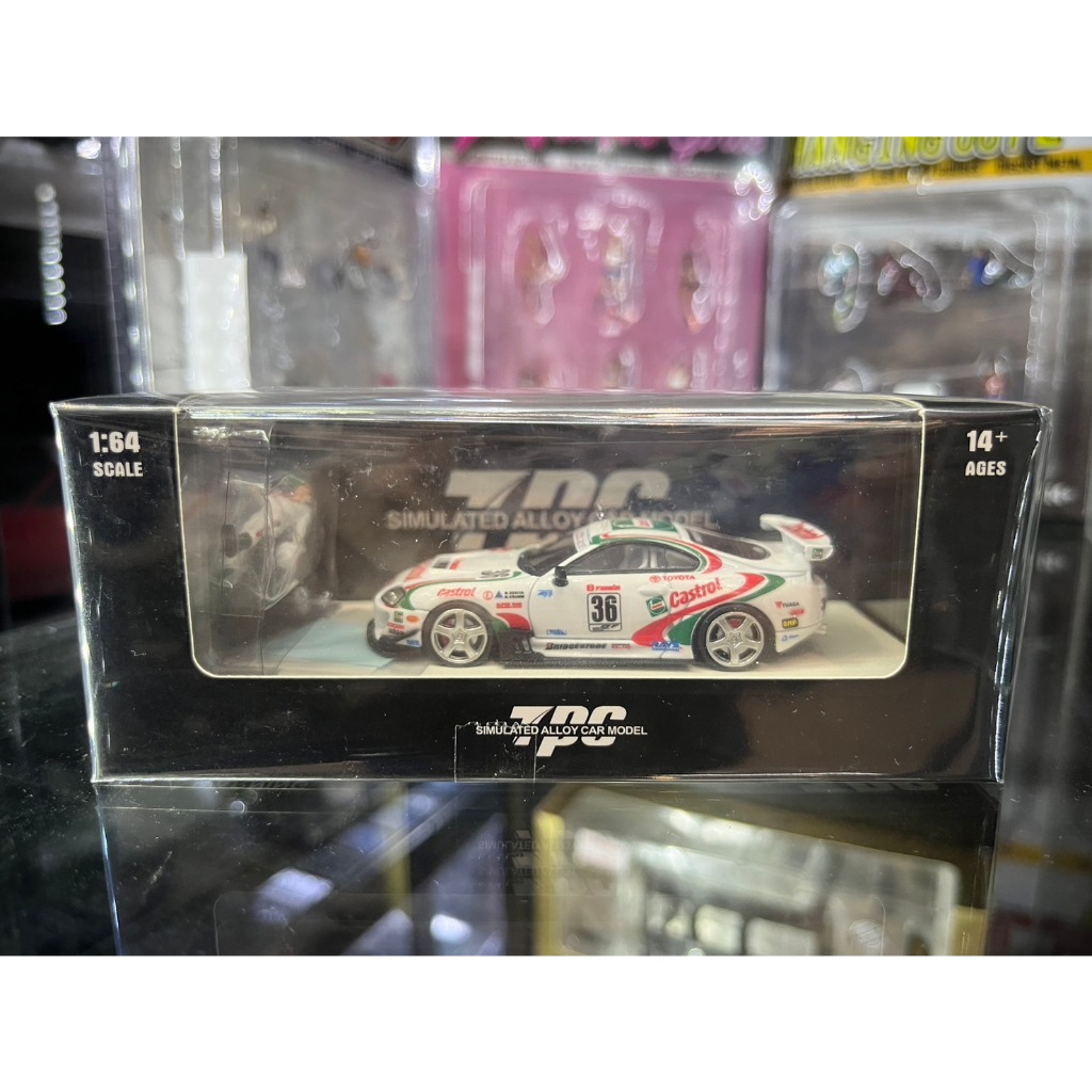 TPC Model 1/64 Toyota Supra A80 #36 Castrol+Fig