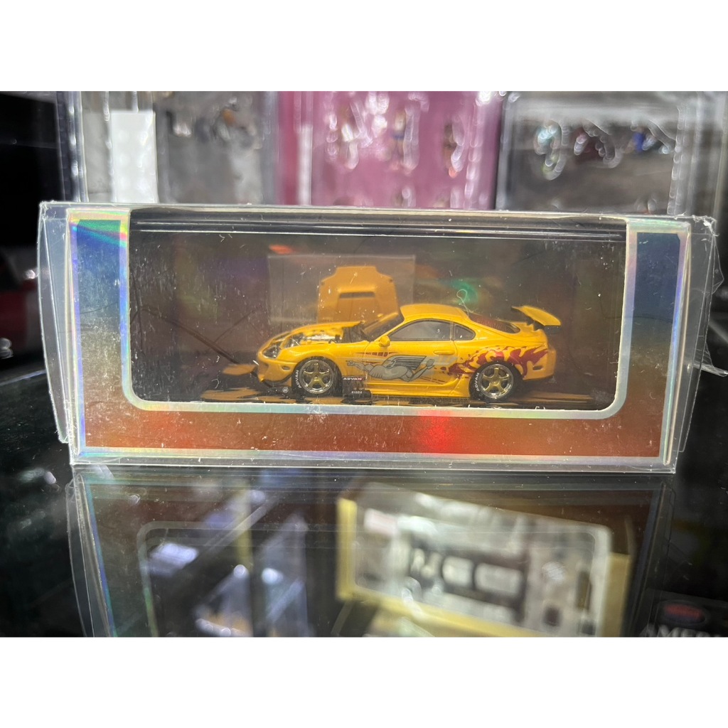 YM Model 1/64 Toyota Supra A80 Metallic Orange F&F