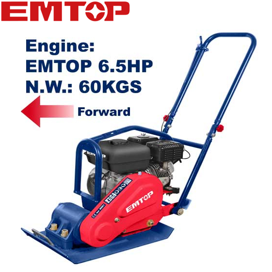 EMTOP เครื่องตบดิน 4 จังหวะ 6.5 แรง ( Gasoline plate compactor ) รุ่น EPCT656002