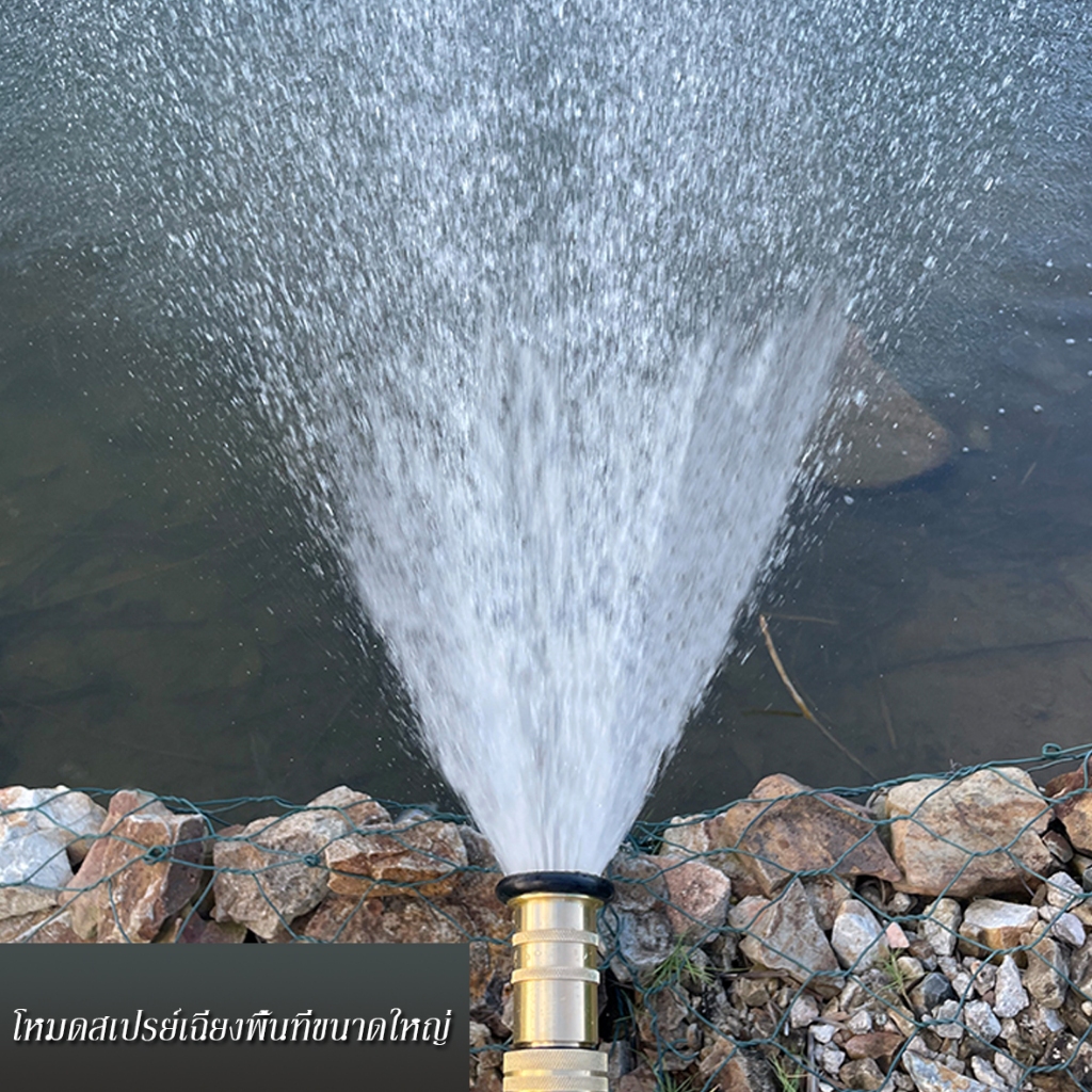 1 นิ้วทองแดงเต็มหนาปรับหัวฉีดสปริงเกลอร์ DC, หัวฉีดปืนฉีดน้ำดับเพลิง, หัวฉีดน้ำไหลขนาดใหญ่, ล้างรถและหัวฉีดรดน้ำสีเขียว สินค้า