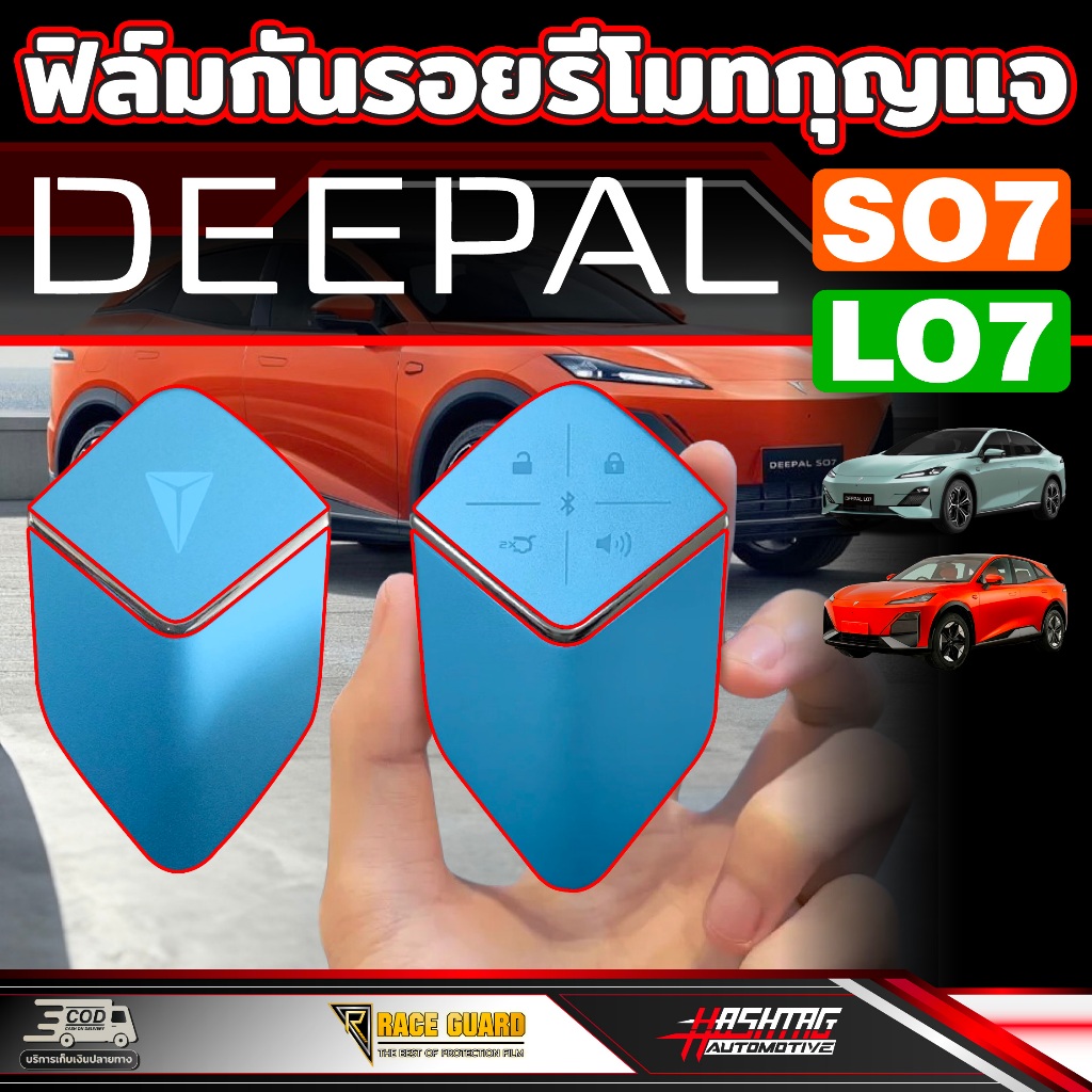 ฟิล์มใสกันรอยรีโมทกุญแจรถ สำหรับ Deepal [S7 SO7 S07 L7  LO7  L07]  ดี-พอล เอส07/แอล07