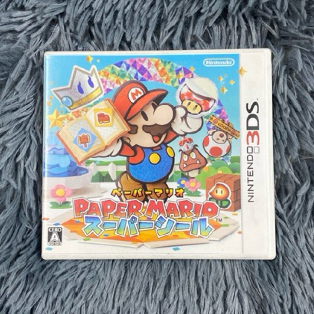 แผ่นแท้เครื่อง Nintendo 3DS เกมส์ Paper Mario โซน Japan