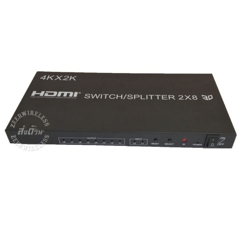 HDMI 2 In 8 Out 4K x 2K 3D 1080p HDMI Splitter 2x8 HD HDMI Switch