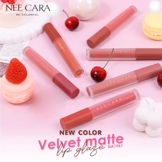 NEE CARA | NA1961 นีคาร่า ลิปสติก ลิปแมท เวลเวท เนื้อกำมะหยี่ VELVET MATTE LIP GLAZE