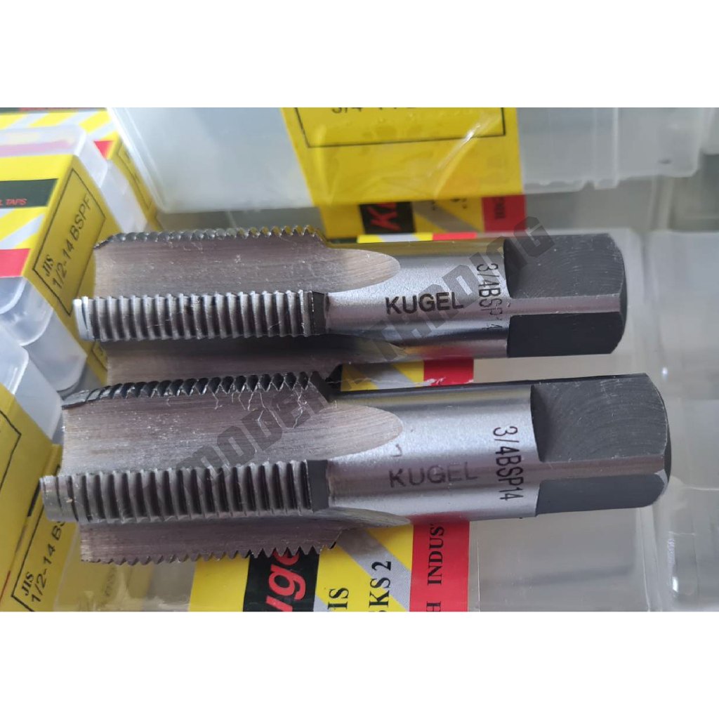 KUGEL ต๊าปเกลียวแป๊บ เกลียว BSPF (2ตัว/ชุด)