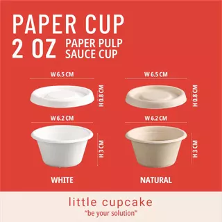 ถ้วย, ฝา เยื่อกระดาษ 2 oz ใส่ซอสต่างๆ