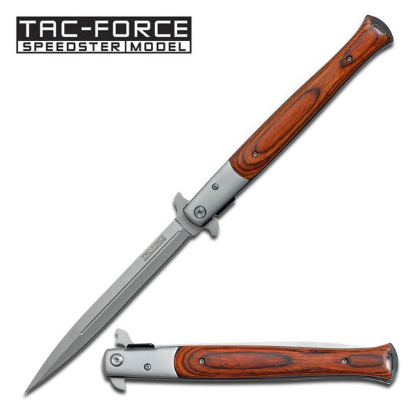 <พร้อมส่ง> BCKnives ขายมีดพับยาวเจ้าโลก (TAC-FORCE WOOD STILETTO) (TF-540RD TF-547WD TF-547BK)