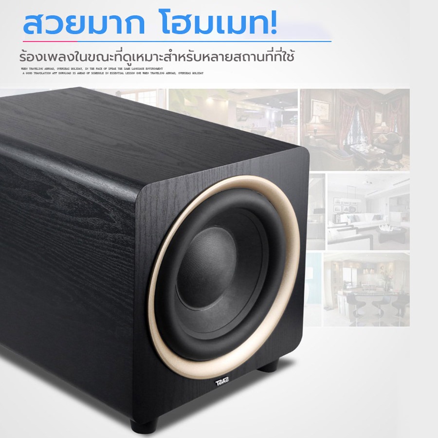 SAST ลําโพงแบบพาสซีฟ ขนาด 10 นิ้ว ลําโพงอัตราส่วนสัญญาณต่อสัญญาณรบกวนสูงพิเศษกําลังสูง ซับวูฟเฟอร์ กําลังไฟสูงสุด 200W
