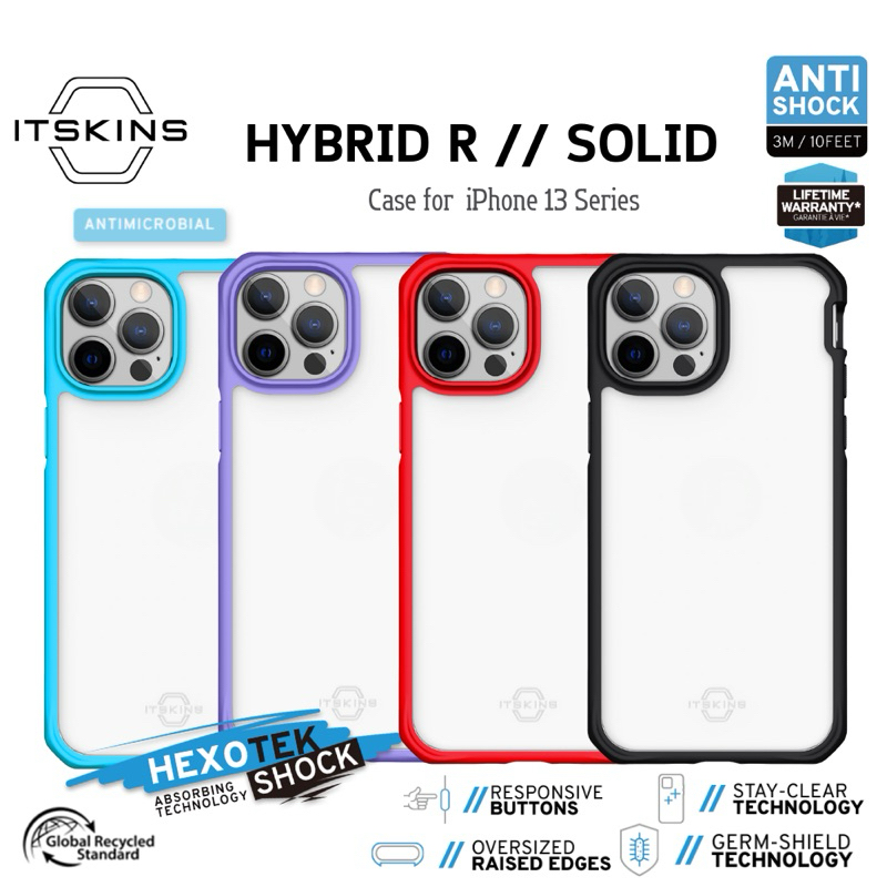 ITSKINS HYBRID // SOLID เคสกันกระแทก สำหรับ iPhone 13 Series ( 13 mini / 13 / 13 Pro / 13 Promax )