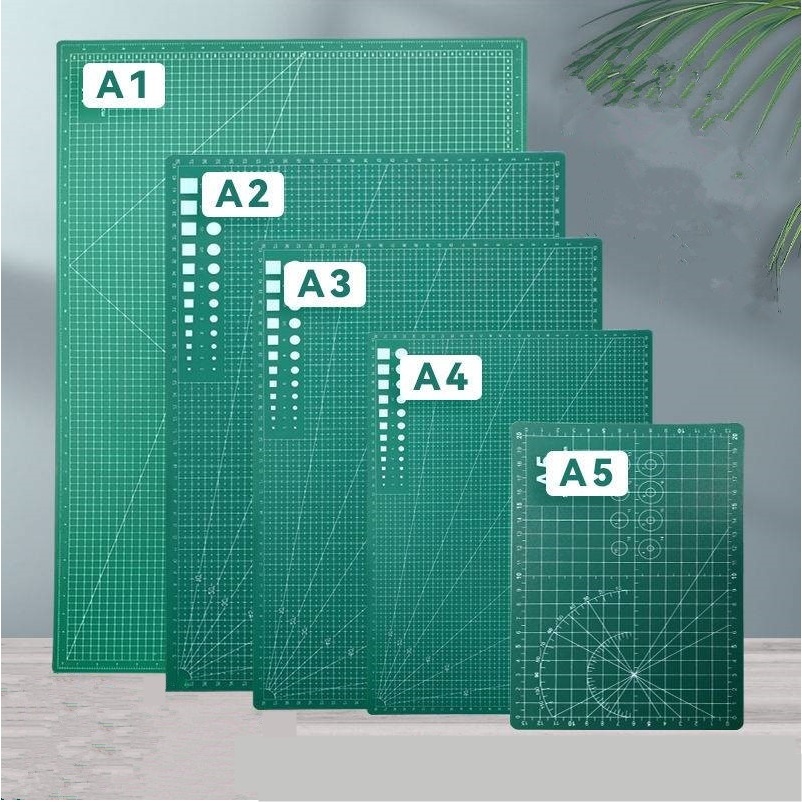 Junesixเเผ่นรองตัด สีเขียว เเผ่นรองตัดกระดาษ A5/A4/A3/A2/A1 # โปรพิเศษ #
