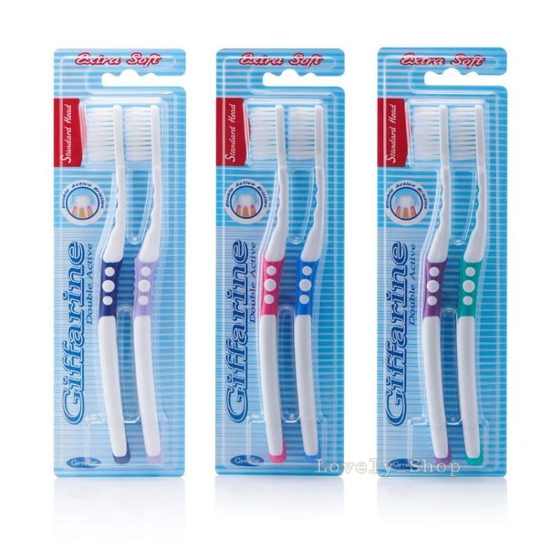 แปรงสีฟัน กิฟฟารีน ดับเบิล แอคทีฟ Giffarine Double Active Toothbrush