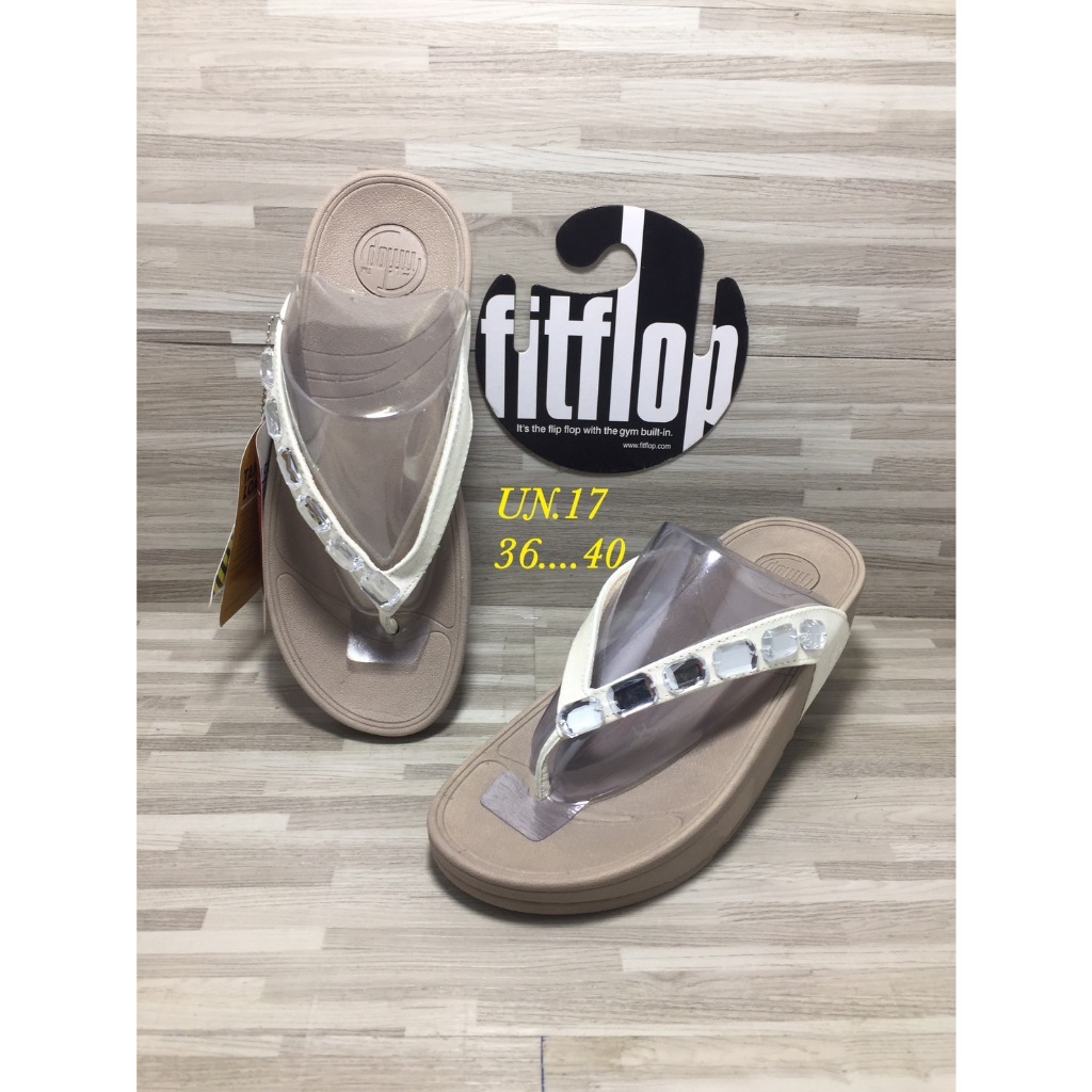 FitFlopWomenแบบคีบ5พลอยเรียงเป็นแทวสวยงามมี4สีรองเท้าแตะเพื่อสุขภาพเท้ารับรองพื้นนิ่มใส่สวยใส่สบายพร้มส่งในไทย
