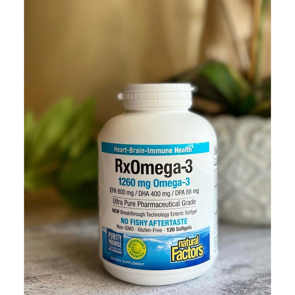 [พร้อมส่ง] Natural Factors, Rx Omega 3 Factors 1260 mg & RxOmega-3 Ultra Strength 2150 mg