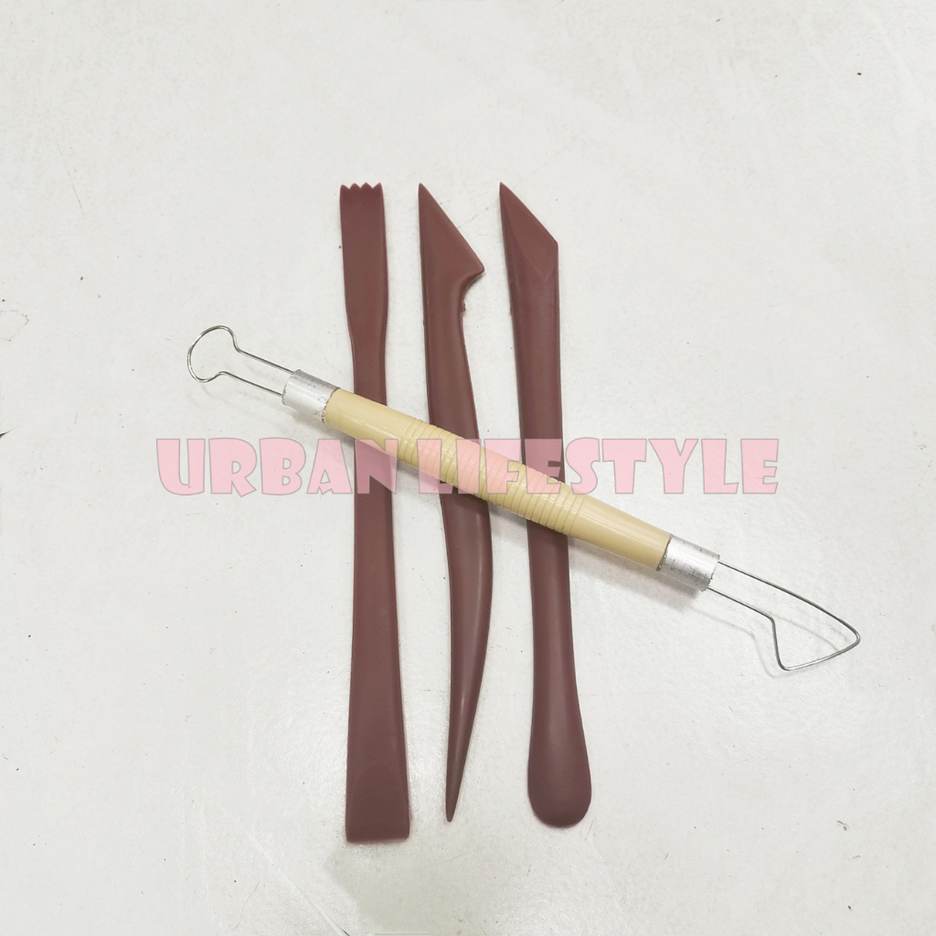 สง่า มะยุระ ชุดไม้ปั้นดินน้ำมัน ชุดแกะสลักดินน้ำมัน ที่ขูดดิน 1 / 3 / 4 ชิ้น Modelling Clay Tool Set