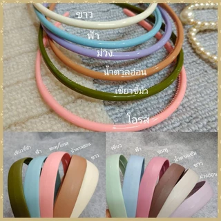 ที่คาดผม สีพาสเทล หน้าหยัก หน้ากลม ฟันยาว