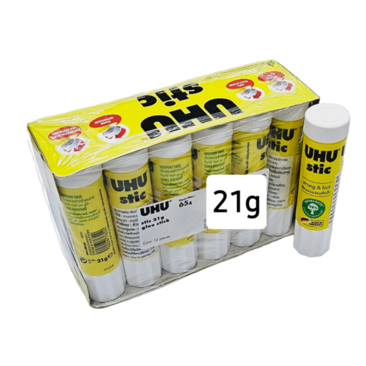 กาวแท่ง UHU 21 g.( ยกแพ็ค 12 หลอด)