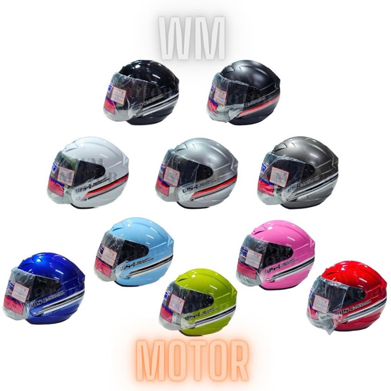 หมวกกันน็อค space crown รุ่น WS1 หมวกกันน็อคเต็มใบ