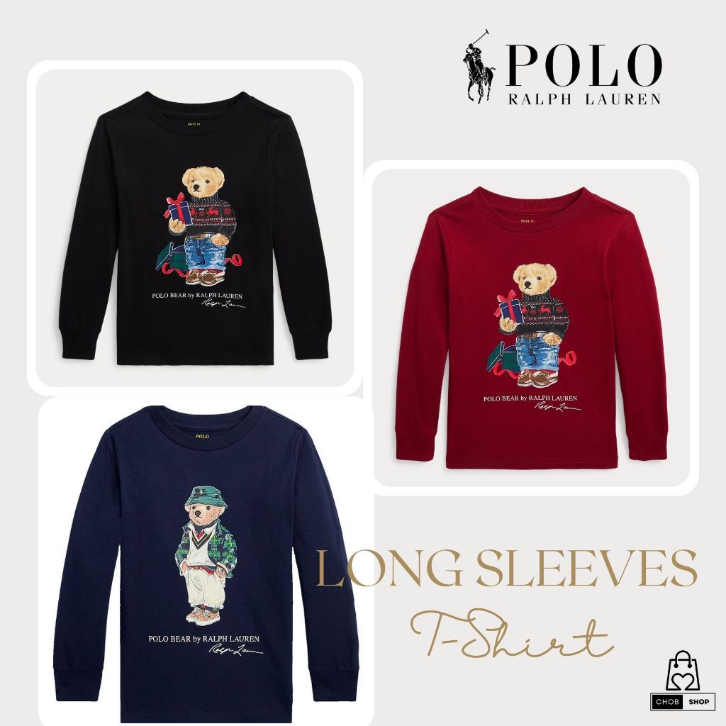 [New_ของแท้💯%_พร้อมส่ง]_Polo Ralph Lauren  Holiday Bear Boy Size