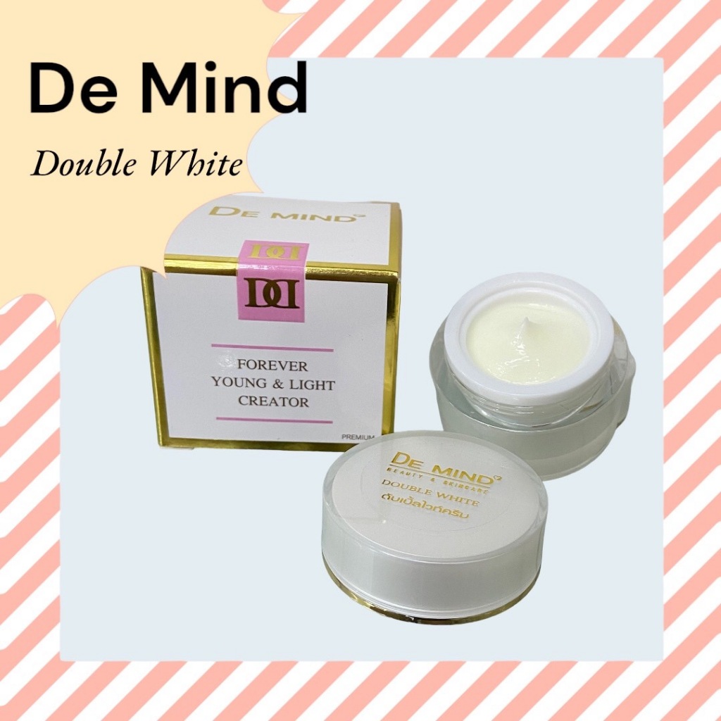 De Mind ครีมดับเบิ้ลไวท์ ดีมายด์ บำรุงผิวกระจ่างใส ขนาด 10 กรัม