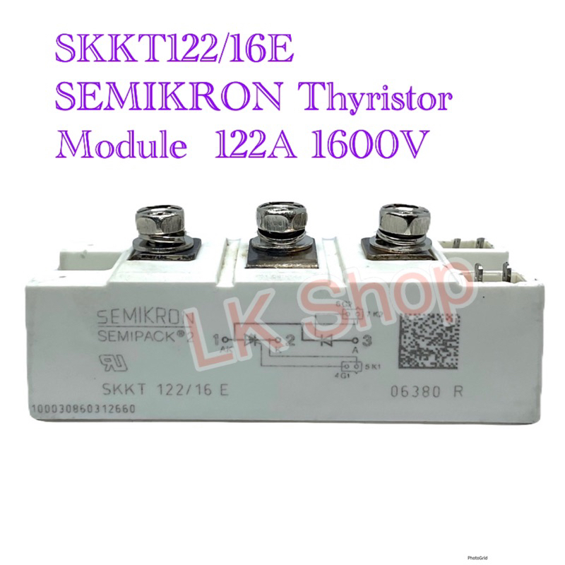 SKKT122/16E SEMIKRON Thyristor Module  122A 1600V SKKT. 122/16E โมดูล SCR พร้อมส่งใน🇹🇭🇹🇭 ออกบิลได้