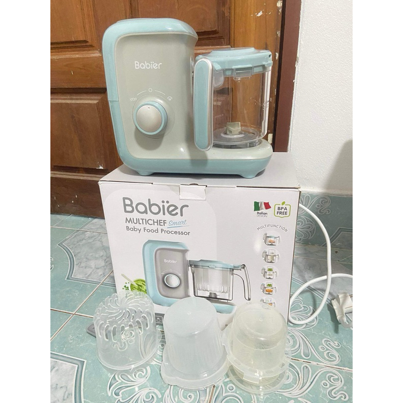 iBaby(มีอะไหล่จำหน่าย)เครื่องนึ่งปั่นอาหาร เครื่องบดอาหารเด็ก ระบบตั้งเวลา ขนาดโถใหญ่1.2 ลิตร