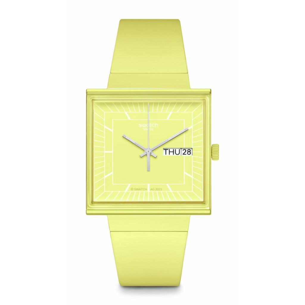 Swatch นาฬิกาผู้หญิง WHAT IF...LEMON? รุ่น SO34J700