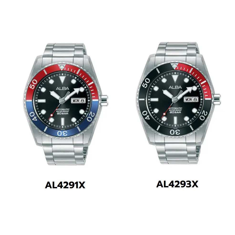 นาฬิกา ALBA Sportive Automatic รุ่น AL4291X1 และ AL4293X นาฬิกาข้อมือผู้ชาย ของแท้ ประกันศูนย์ไทย