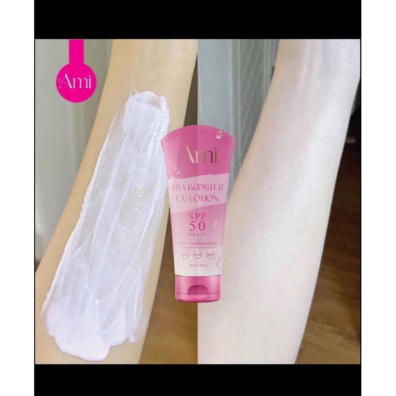 Amiโลชั่นน้ำหอมผสมกันแดดเนื้อแตกตัวเป็นน้ำspf50++