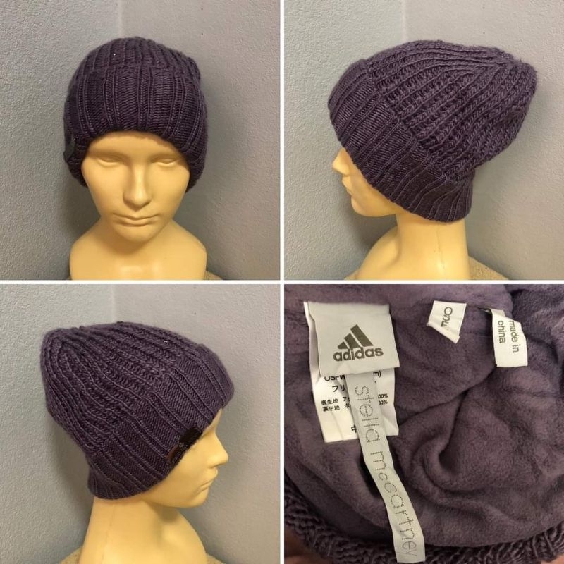 Adidas Stella McCartney beanie hat หมวกไหมพรมบุด้านใน