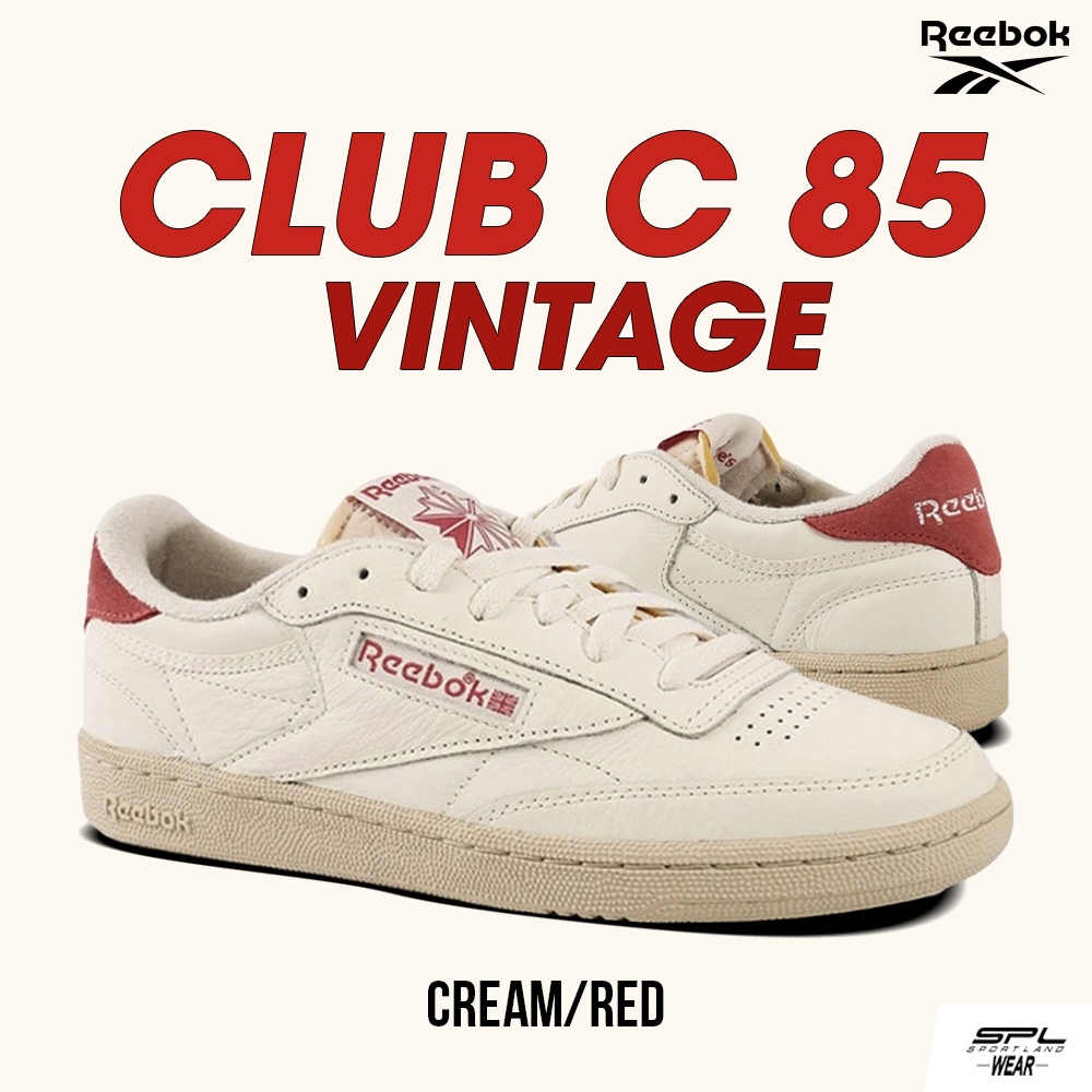 Reebok รีบ็อก รองเท้าผ้าใบ รองเท้าลำลอง W Club C 85 Vintage ID7643 (3590)