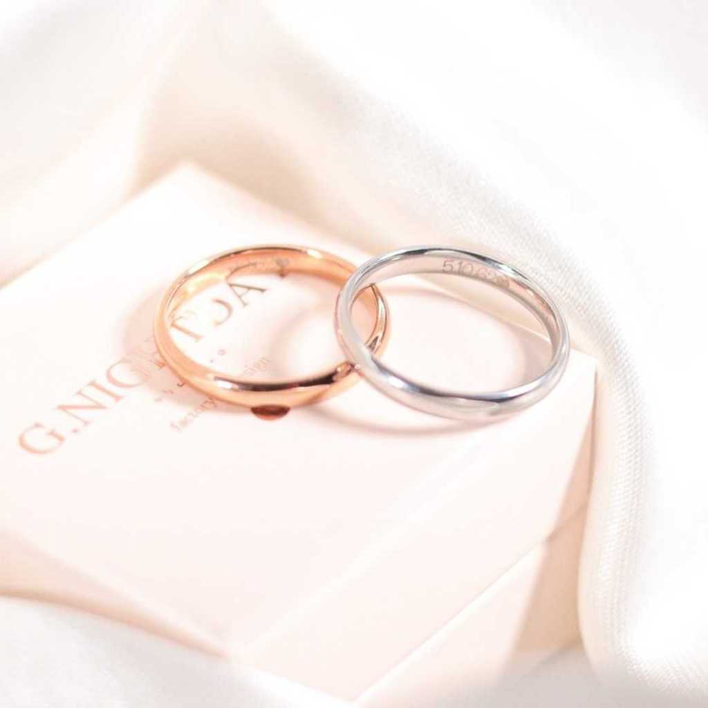 G.NIGHTDAY - Classic silver 2 แหวนทรงหน้ามนเรียบหรูดูดี สลักชื่อฟรี ใส่อาบน้ำติดตัวได้ไม่ลอไม่ดำ