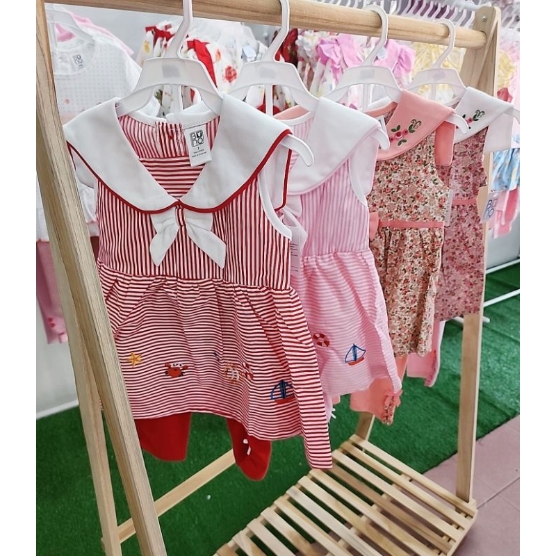 Size3/4/5y(พร้อมส่ง)ชุดเด็กผู้หญิง เดรส-ชุดเซ็ตเด็กผ้านิ่มลายน่ารักๆ