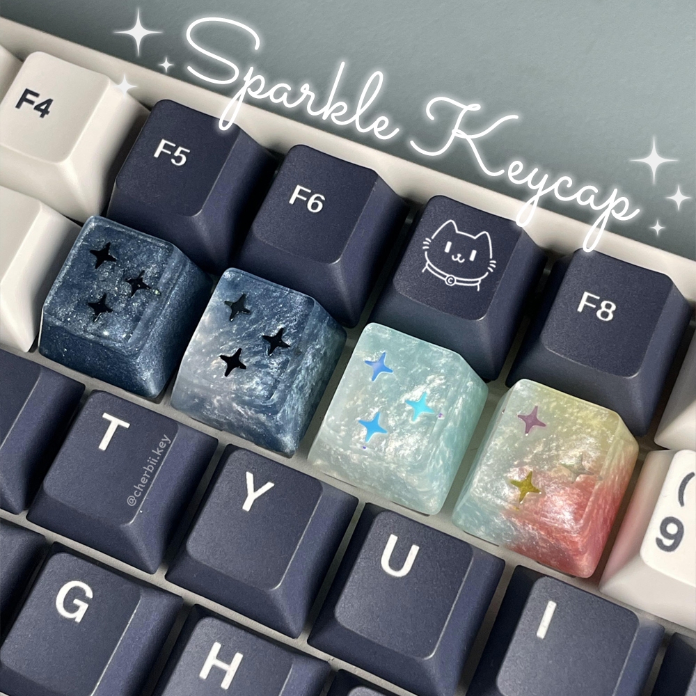 คีย์แคปเรซิ่น Sparkle Keycap